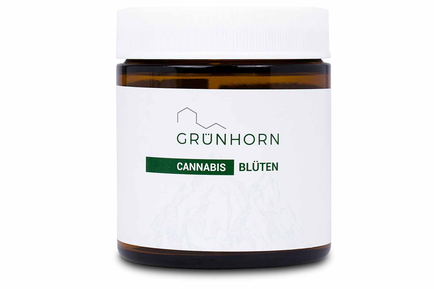 Grünhorn Cannabis Apotheke Glasbehälter