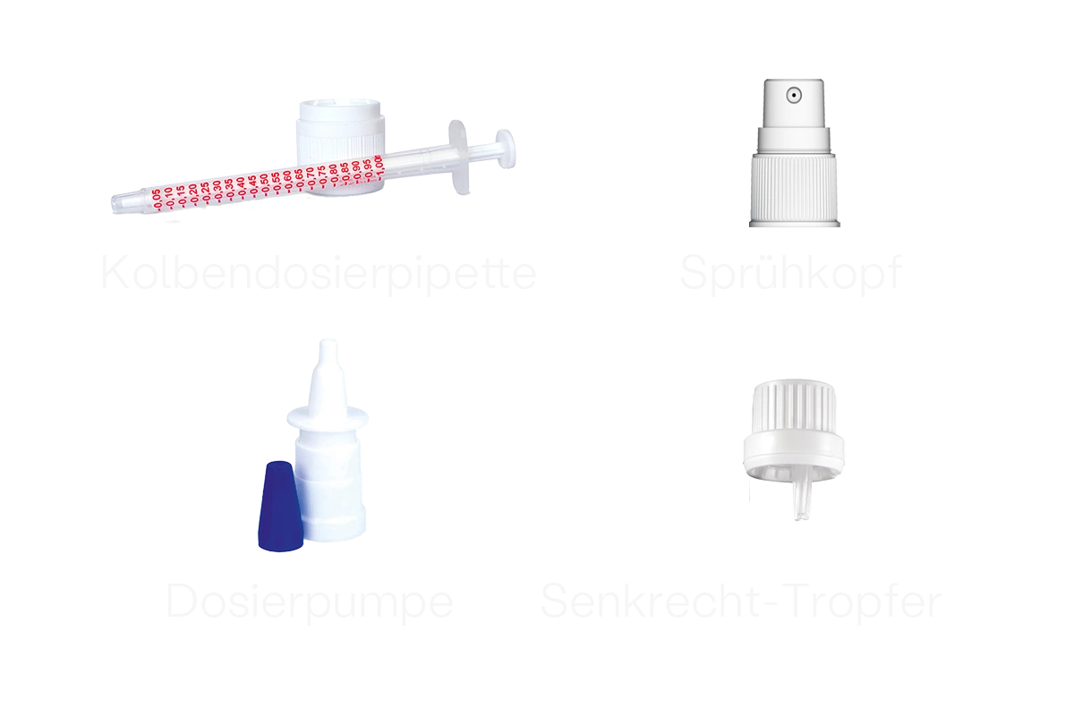 Gruenhorn Applikationsformen, Spruehkoepfe, Aufsaetze für die Anwendung, Einnahmemoeglichkeit für Extrakte und Cannabis