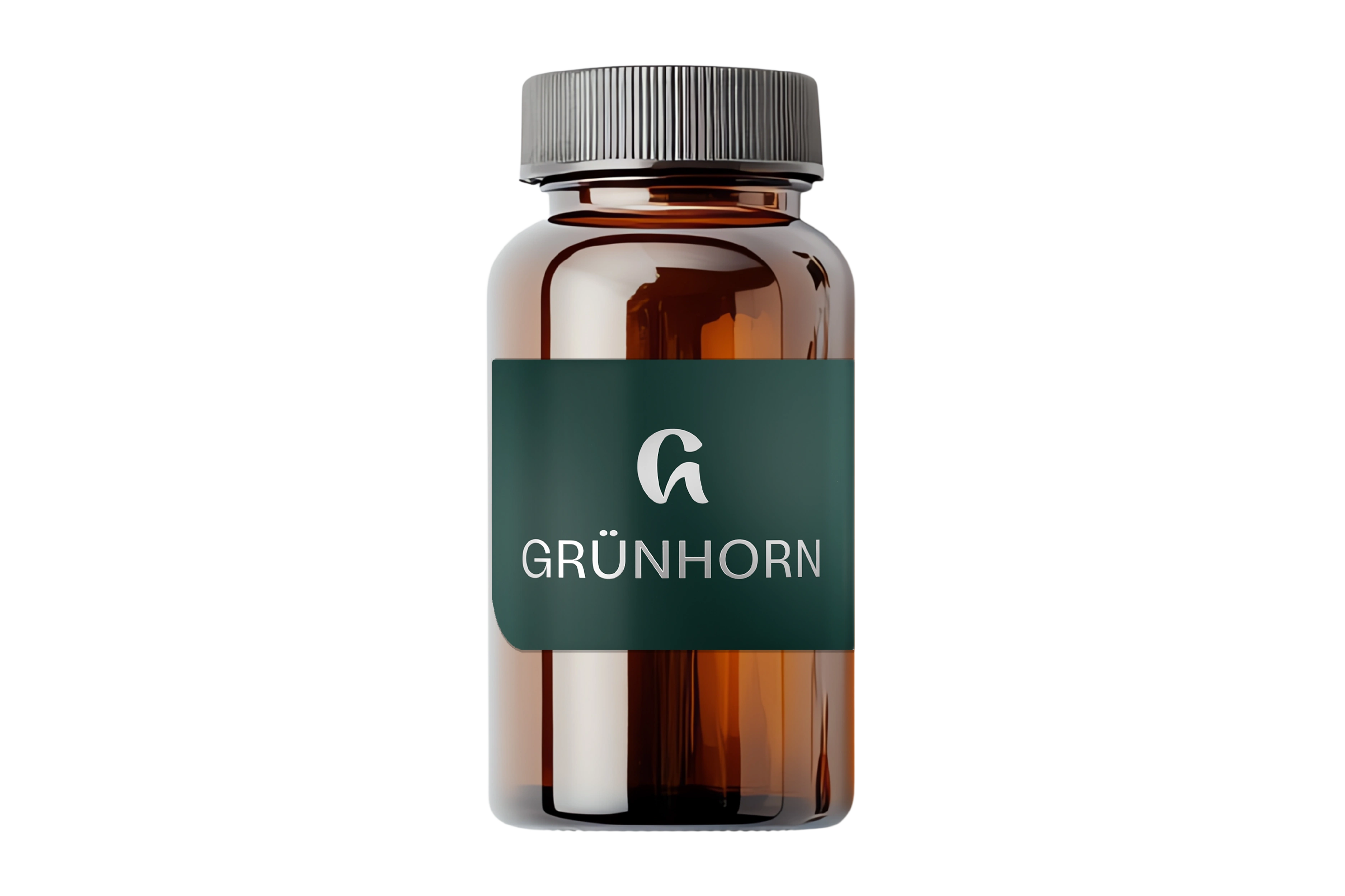 Gruenhorn Glas für Cannabis Kapseln aus Vollsprektrum Extrakten